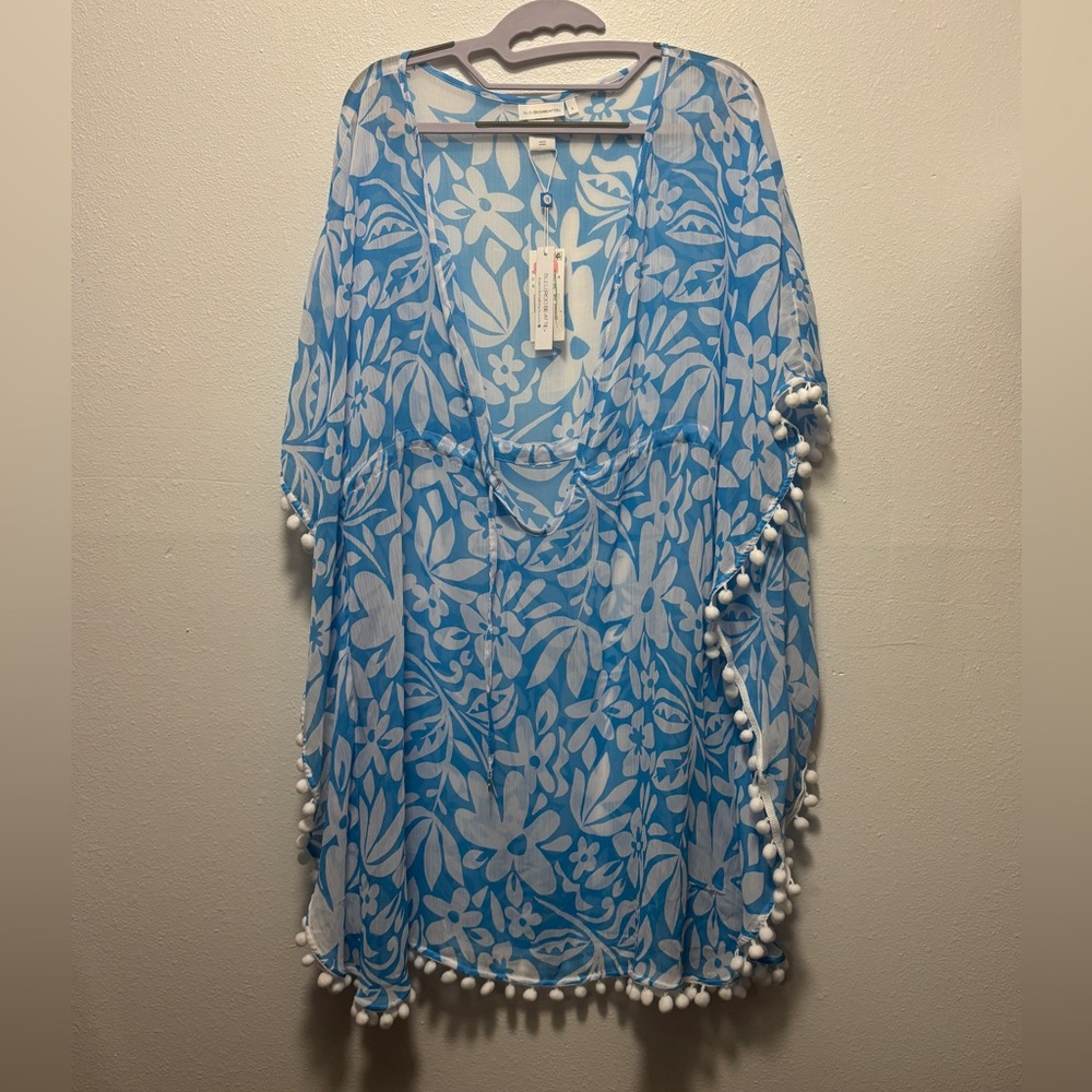 NWT Bleu Rod Beattie caftan swimsuit cover-up sz large